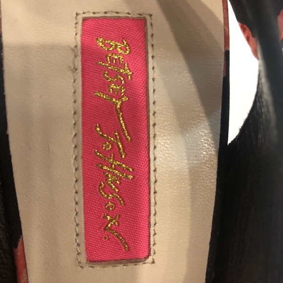 Betsey Johnson Floral Shoes with Raffia Heel - Picture 5 of 11